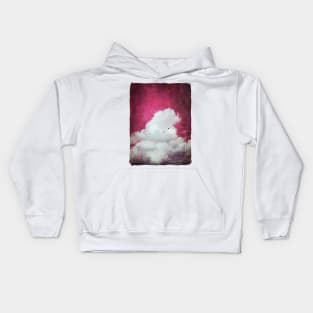 cloud in scarlet sky Kids Hoodie